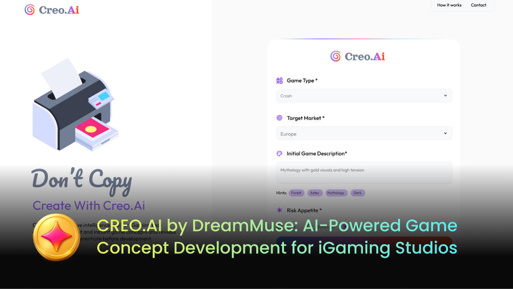 CREO.AI by DreamMuse: AI-Powered Game Concept Development for iGaming Studios